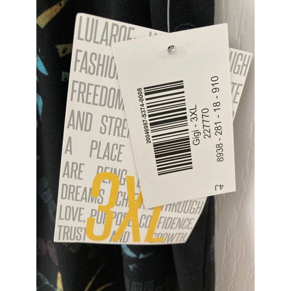 NWT LuLaRoe Gigi top 3XL 3X July 4th holiday Statue of Liberty patriotic shirt - Picture 5 of 6